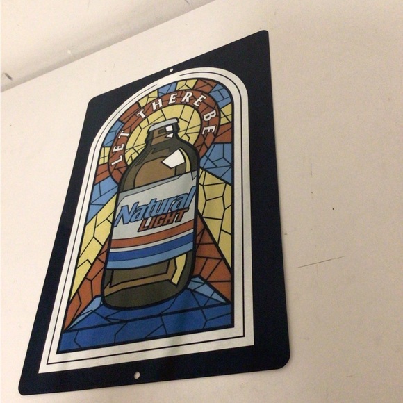 Let there be Natural Light Metal tin sign - Picture 2 of 5